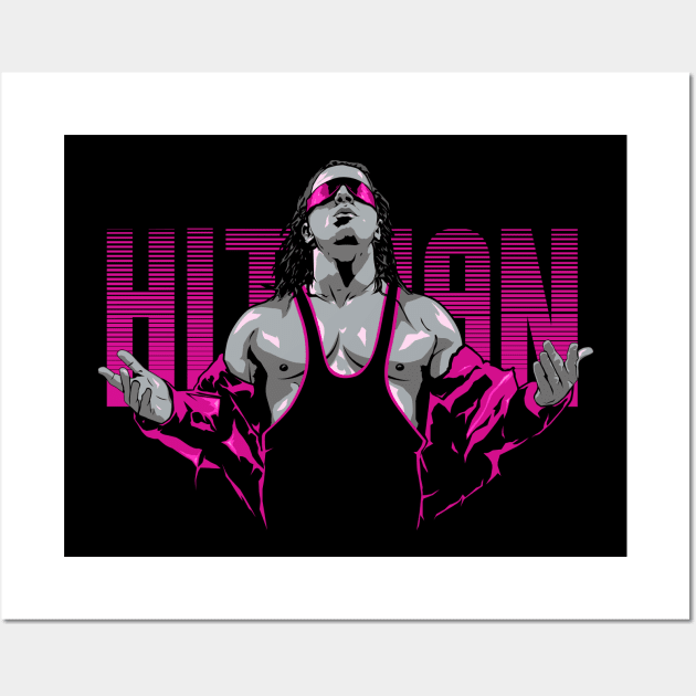 Vintage Bret Hitman Hart Wall Art by portraiteam